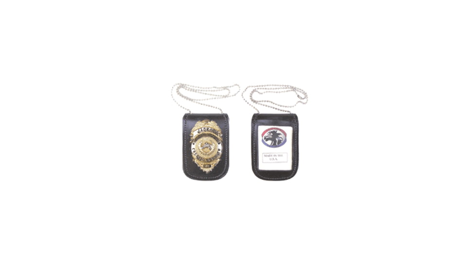 Stallion Leather Neck Chain/i.d. Holder - BHID-1