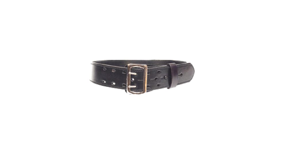 Stallion Leather Sam Browne Belt 2 1/4inch Black Basketweave - SB-42-2
