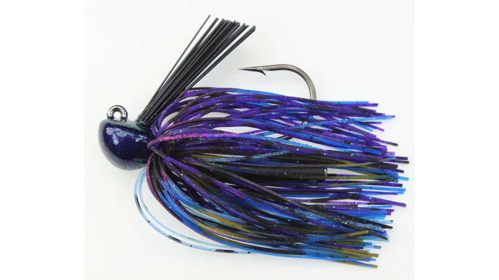 Stanley Jigs 1/2 oz. Rattling Casting Jig, Hand Tied, Purple Neonz, RC12-606HT