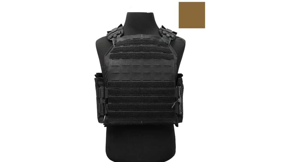 Stealth Armor Systems Velox Plate Carrier Optimized SAPI, Coyote Brown, Large, VLX-PC-LG-CB-OP