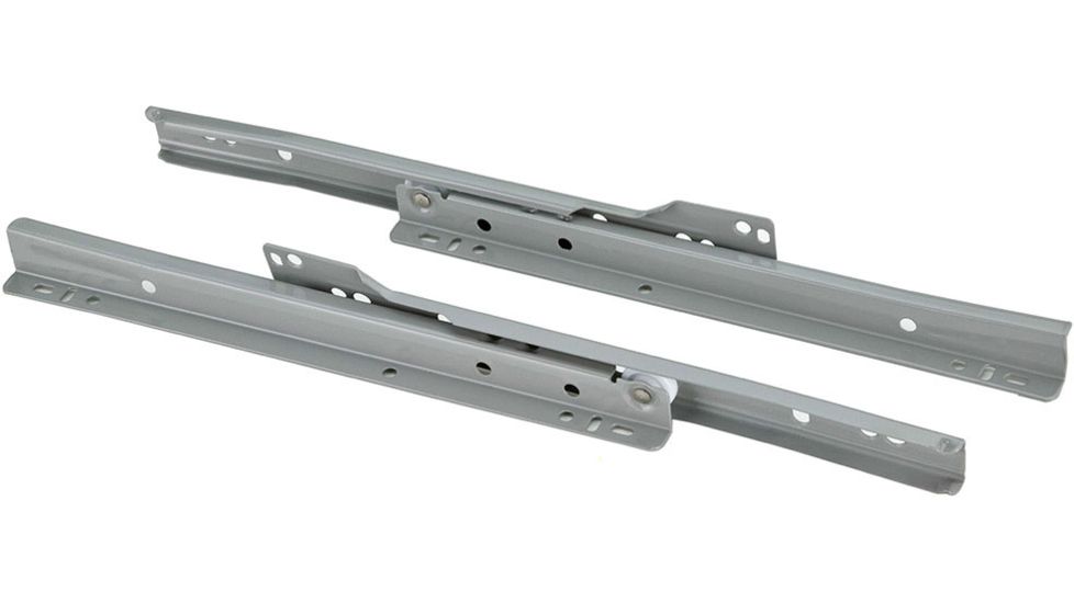 Steelex 10in Euro-style Self-Closing Drawer Slides, Grey D4319