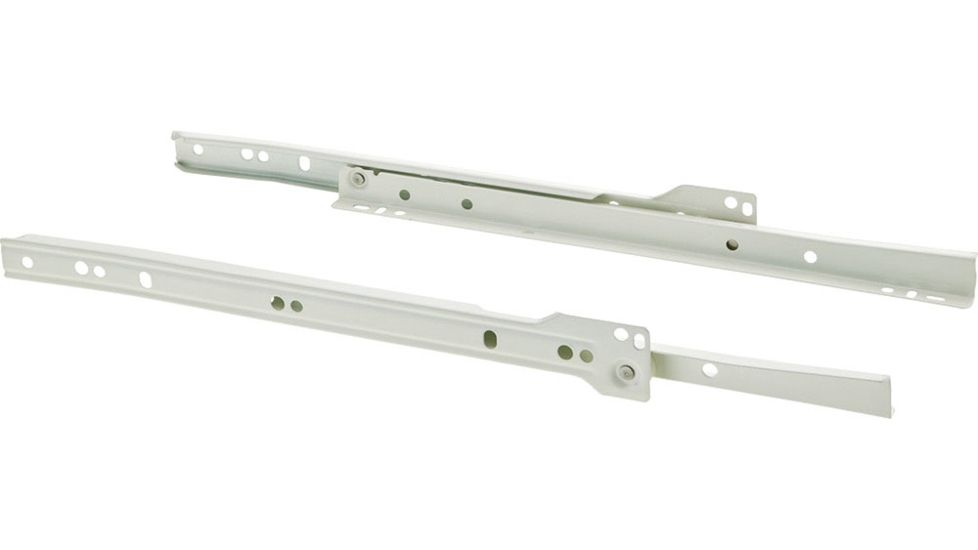 Steelex 12in Euro-style Self-Closing Drawer Slides, White D4312