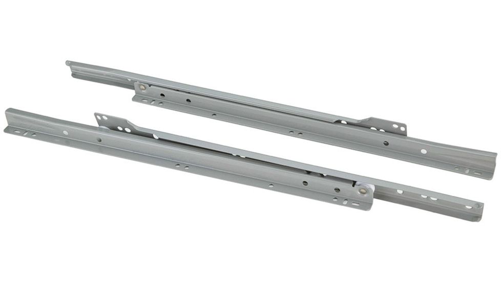 Steelex 16in Euro-style Self-Closing Drawer Slides, Grey D4322