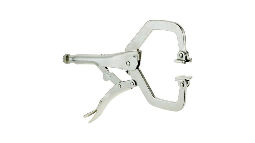 Steelex Plus Locking G-Clamp, 11 in. Long w/ Swivel Pads D2263