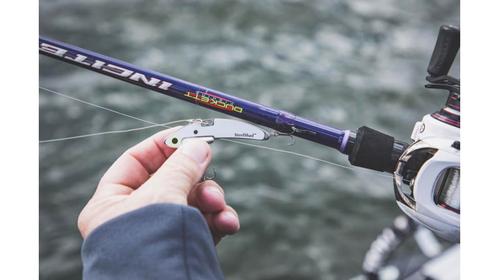 SteelShad 3/8 oz Blade Bait, White Shad, SSL-10062