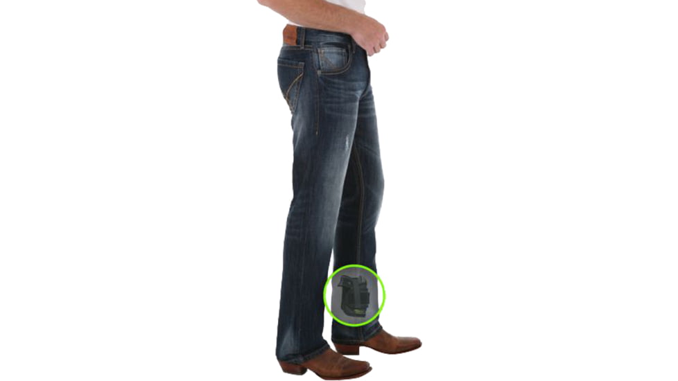 Sticky Holsters AnkleBiter Wrap System Leg Rig, Black, AnkleBiter