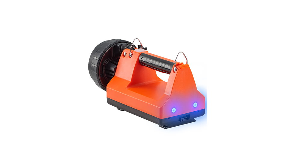 Streamlight E-Flood FireBox 1500 Lumens Rechargeable Lantern with Blue Taillight LEDs, without Charger, Orange, 45832