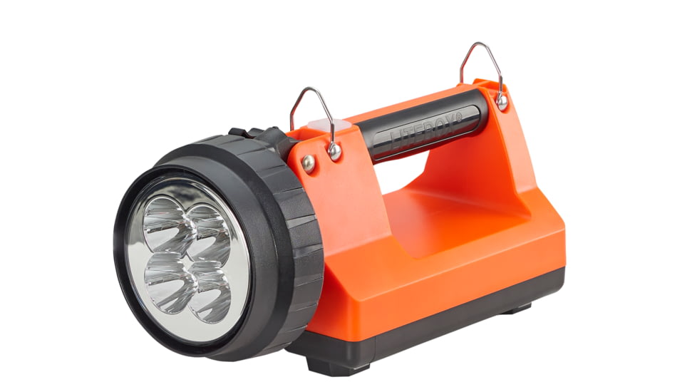 Streamlight E-Spot FireBox 1,500 Lumen Rechargeable Lantern with Blue Taillight LEDs, without Charger, Orange, 45882