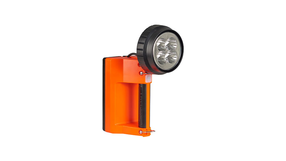 Streamlight E-Spot LiteBox 1500 Lumens Rechargeable Lantern Power Failure System, 120V AC/12V DC, with Shoulder Strap &amp; Mounting Rack, Orange, 45857