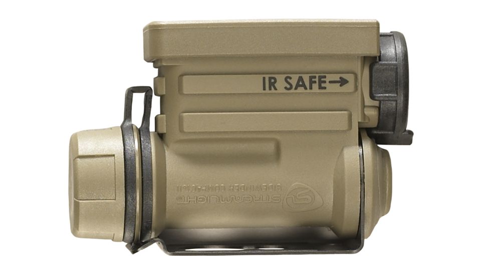 Streamlight Sidewinder Compact II Military Model -White C4 LED, Red, Blue, IR LEDs includes helmet mount and CR123A lithium battery. Boxed 14510