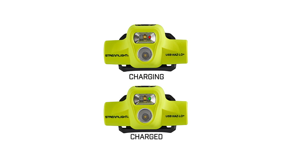 Streamlight USB HAZ-LO Intrinsically Safe Headlamp, 120V AC, Box, Yellow, 61463