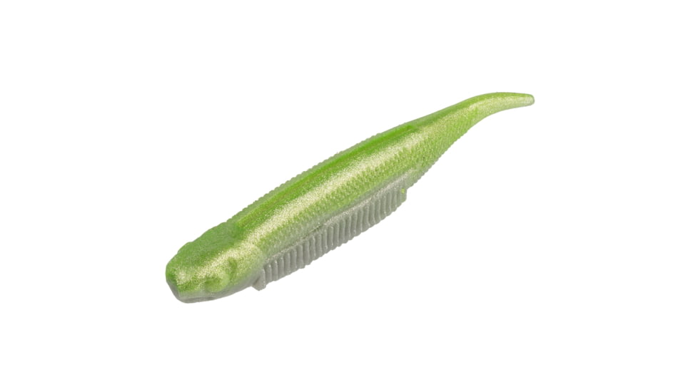 Strike King Spotlight Shim-E Minnow Softbait, 6 pack, 3in, Chartreuse Shad, 12-36020