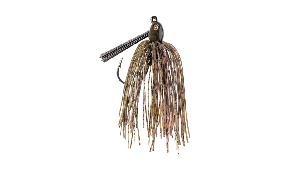 Strike King Tour Grade Tungsten Compact Swim Jig, Green Pumpkin, 1/4oz, TGTSJ14-46