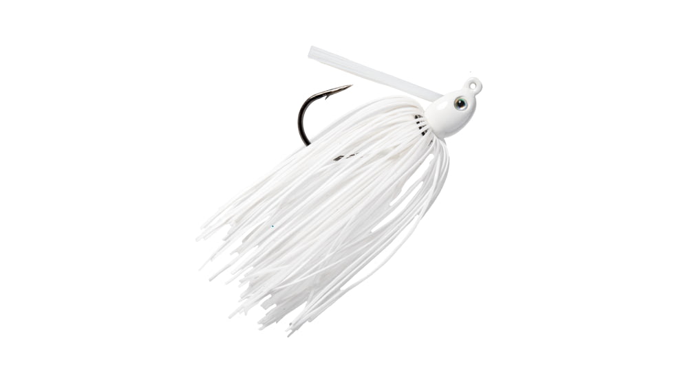 Strike King Tour Grade Tungsten Compact Swim Jig, White, 1/4oz, TGTSJ14-204