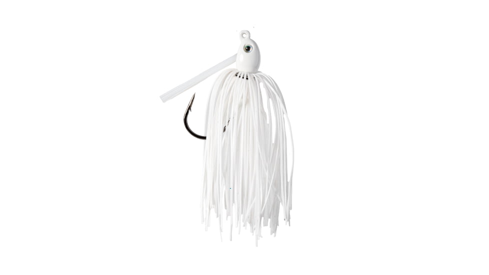 Strike King Tour Grade Tungsten Compact Swim Jig, White, 1/4oz, TGTSJ14-204