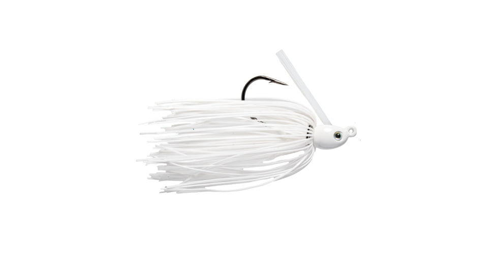Strike King Tour Grade Tungsten Compact Swim Jig, White, 1/4oz, TGTSJ14-204