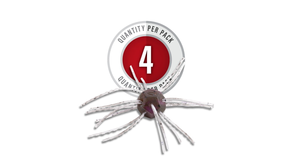 Strike King Tumbleweed Salted Softbait, 4 pack, 3in, Grape Whiskey, 12-36261