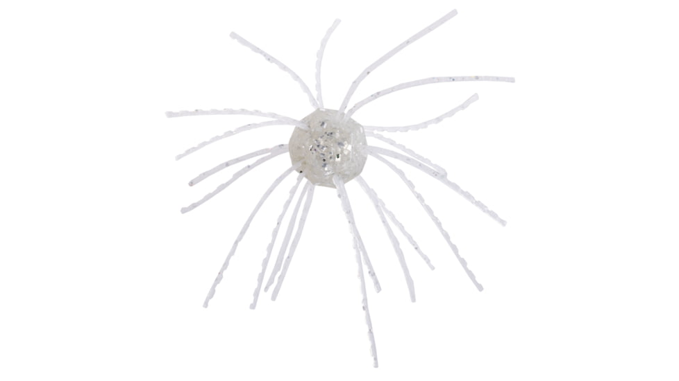 Strike King Tumbleweed Salted Softbait, 4 pack, 3in, Pearl Flash, 12-36255
