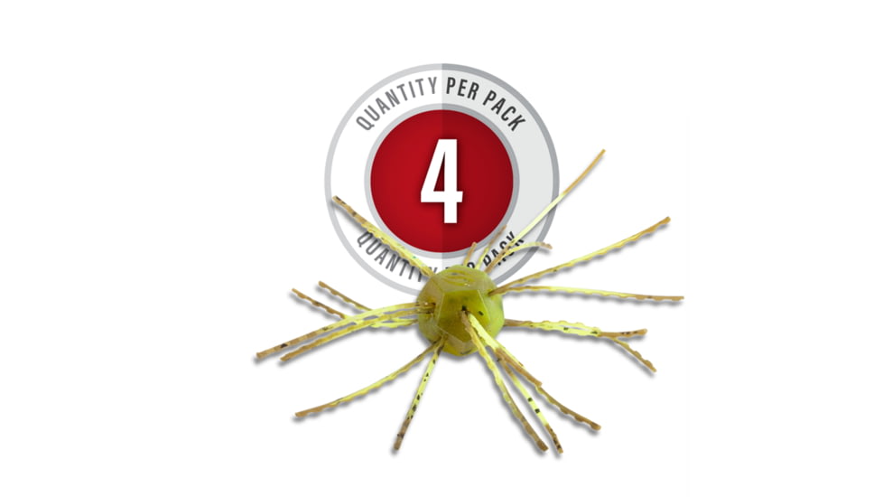 Strike King Tumbleweed Salted Softbait, 4 pack, 3in, Summer Craw, 12-36256