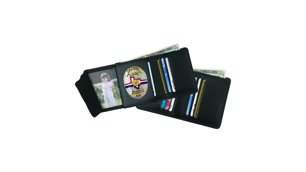 Strong Leather Hidden Badge Wallets, 7952R-12232
