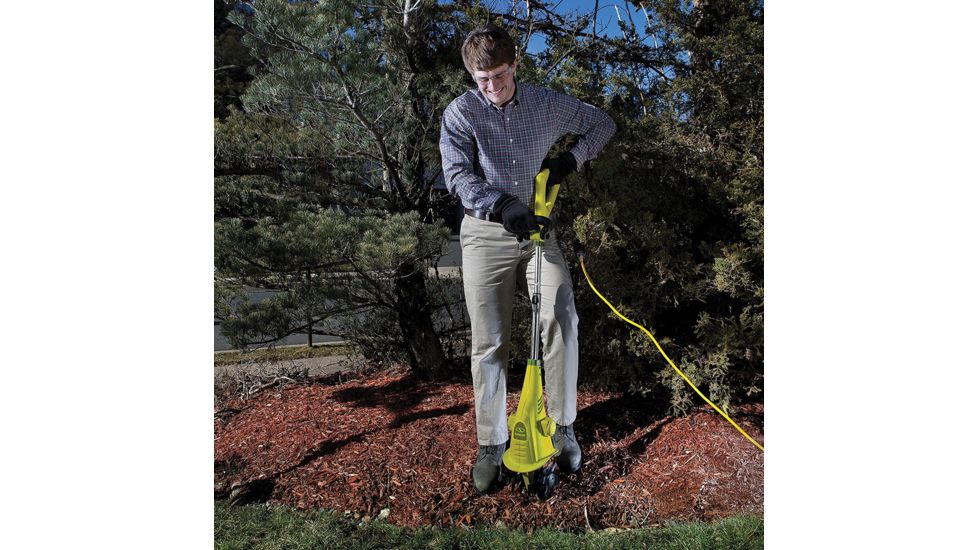Sun Joe Electric Cultivator Bundle TJ599E + Safety Glasses, 2.5-Amp, 6-Inch, Green,, Green, Large, BDL-TJ599E