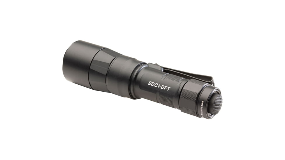 SureFire TURBO Series 18350/123 Everyday Carry Flashlight Dual-Output High-Candela LED Flashlight, Hard Anodized, EDC1-DFT-HA