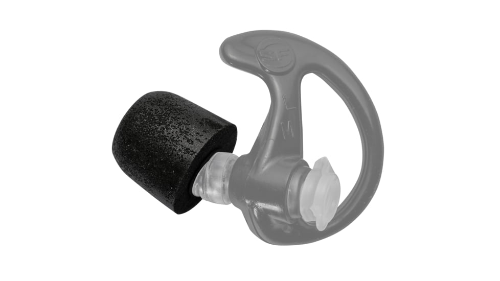 SureFire Comply Replacement Earplug Tips, Black, Medium EP7-COMPLY-ST-3MPR