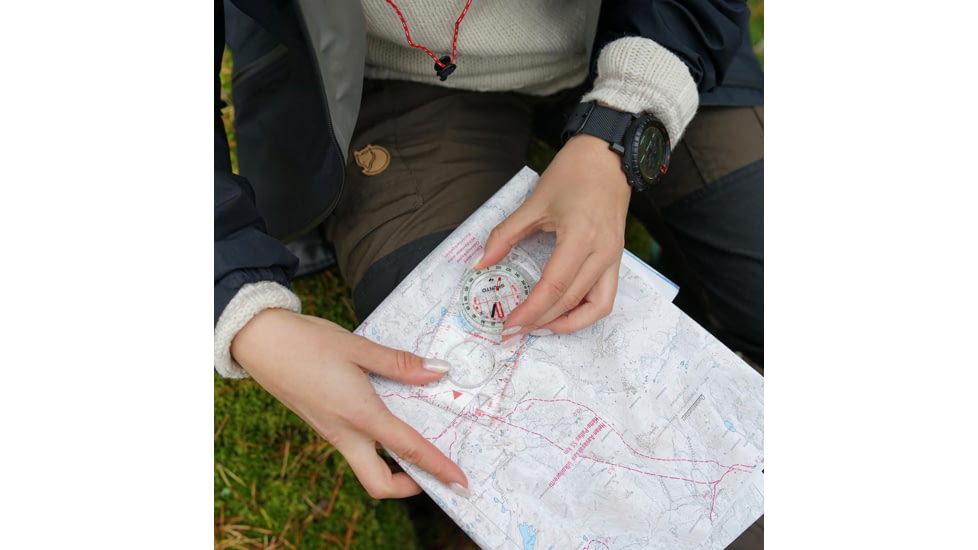 Suunto A-30 NH Metric Compass For Hiking And Orienteering, White, One Size, SS012095013