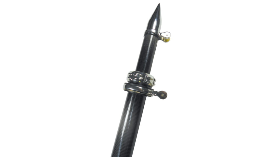 TACO Marine 10'Carbon Fiber Center Rigger Pole - Stainless Rings &amp; Tip 59443