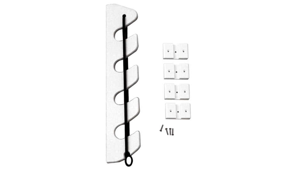 TACO Marine 4-Rod Poly Bungee Rod Holder Rack - White 45930
