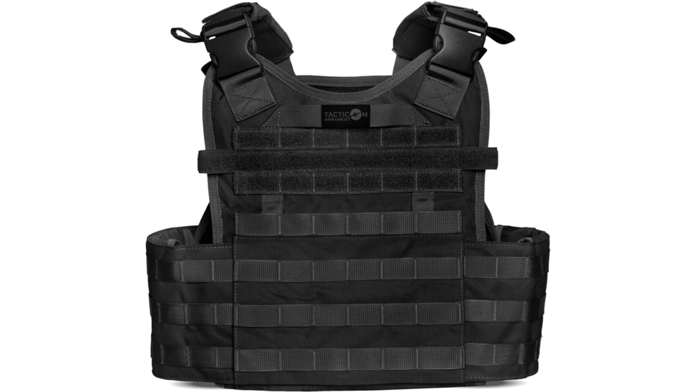 Tacticon Armament BattleVest Plate Carrier, Black, BV-REG-BK
