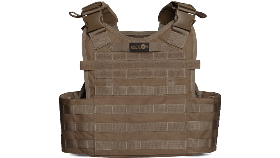 Tacticon Armament BattleVest Plate Carrier, Coyote Brown, BV-REG-CB