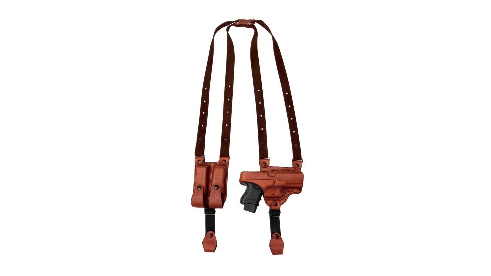 Tagua Gunleather Leather Shoulder Holster, Left Hand, 1911 5in, Brown, SH4-202