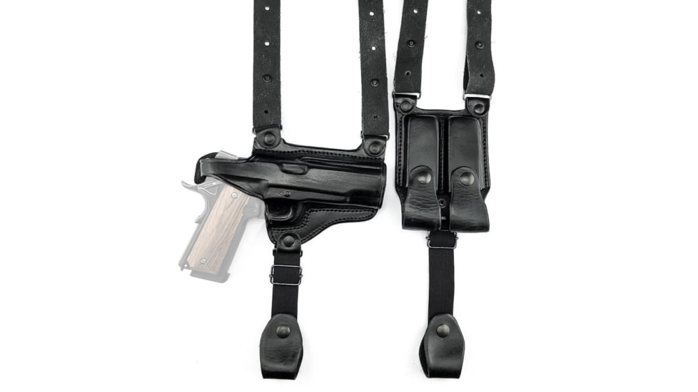 Tagua Gunleather Full Slide Shoulder Holster, Black, Right Hand, SH4-100