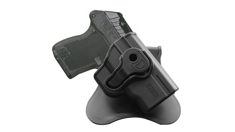 Tagua Gunleather Push Button Lock Style Holster for Ruger LCP w/Laser, Black ZPBH-005