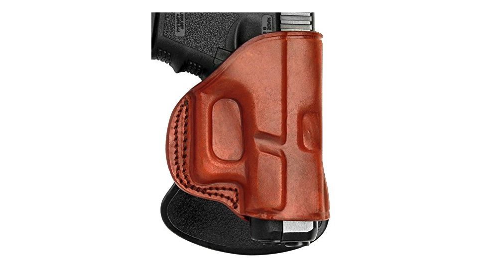 Tagua Gunleather Rotating Quick Draw Paddle Holster, Brown, Right Hand, PD2R-1022
