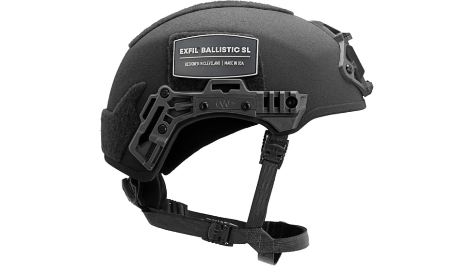 Team Wendy EXFIL Ballistic SL Helmet LED Left Eye Dominant Retention, Black, Medium/Large, 76-21S-E21-L