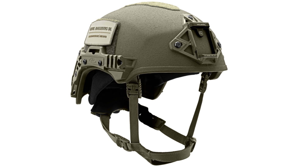 Team Wendy EXFIL Ballistic SL Helmet LED Left Eye Dominant Retention, Green, Medium/Large, 76-71S-E71-L