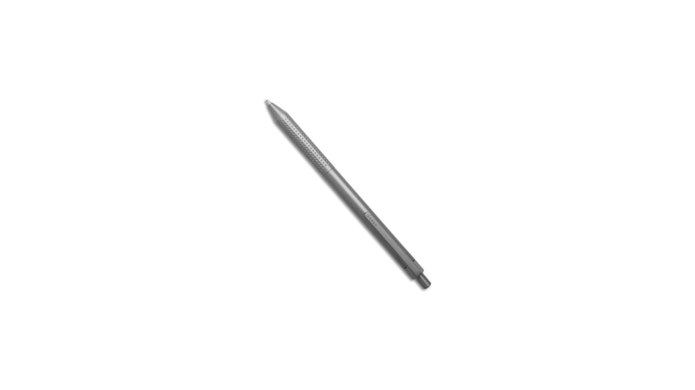 The James Brand The Burwell Titanium EDC Pen, Gray/Green, 5.45 inch, BHQ-195467