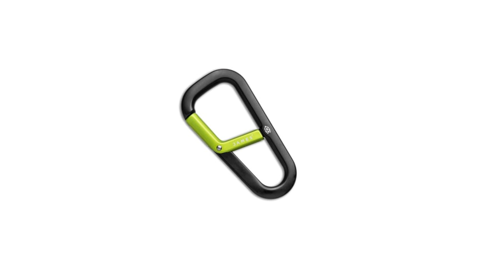 The James Brand The Hardin Carabiner, Black/Green, One Size, BHQ-137933