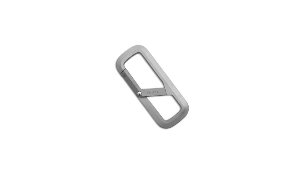 The James Brand The James Brand The Madison Carabiner - Titanium, Silver, adult, BHQ-232463