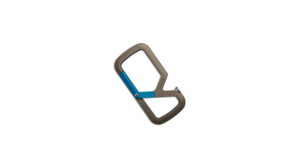 The James Brand The Mehlville Carabiner, Blue/Tan, 3.10 inch, BHQ-195459