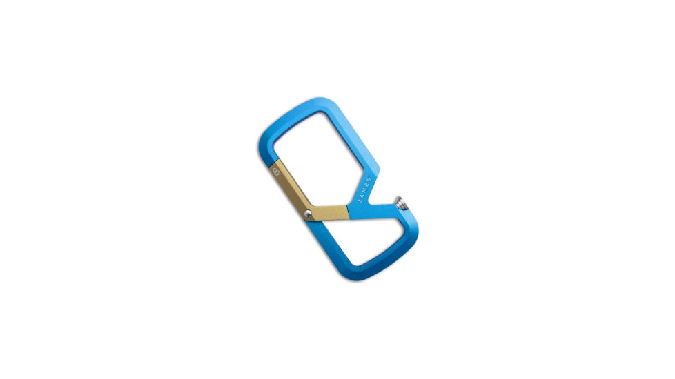 The James Brand The James Brand The Mehlville Carabiner - Racer Blue + Olive Stone, Blue/Gray, adult, BHQ-235039