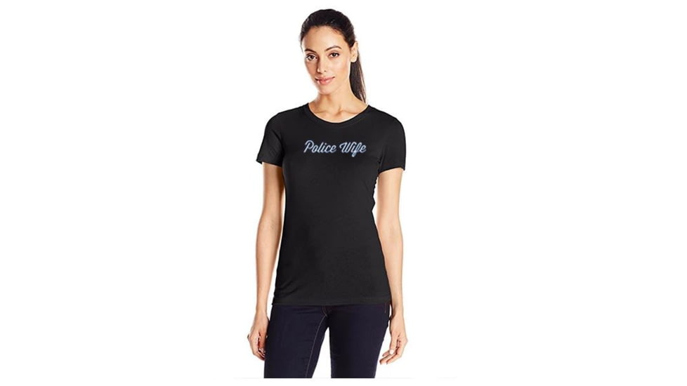 Thin Blue Line Women's - 3/4 Sleeve, Police Wife - WOM-34-PW-XXL