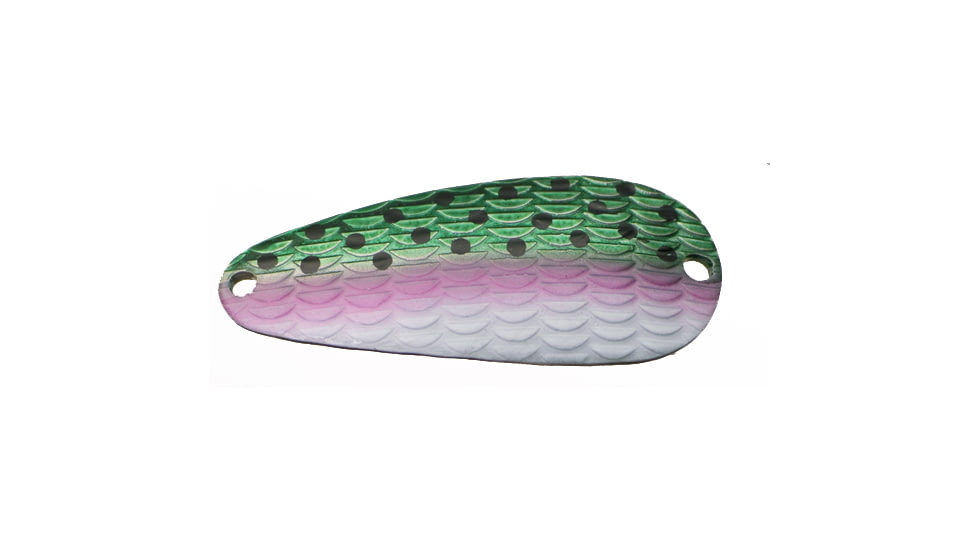Thomas Cyclone Wobbler Casting/Trolling Spoon, 1 1/2", 1/6 oz, Rainbow Trout, S514-RT