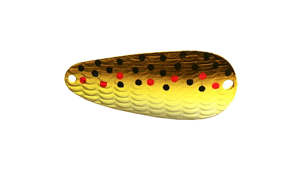 Thomas Cyclone Wobbler Casting/Trolling Spoon, 1 3/4", 1/4 oz, Brown Trout, S515-BT