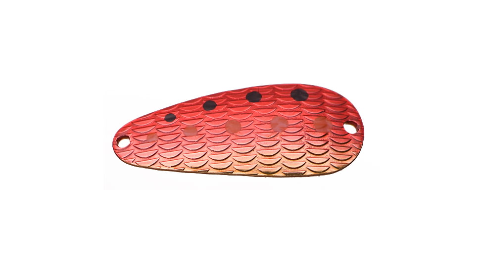 Thomas Cyclone Wobbler Casting/Trolling Spoon, 1 3/4", 1/4 oz, Gold/Red, S515-GR