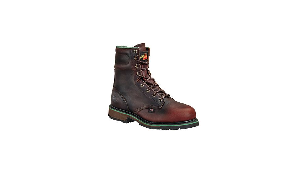 Mens American Heritage Static Dissipative 8in Safety Toe, Brown, 8/3E