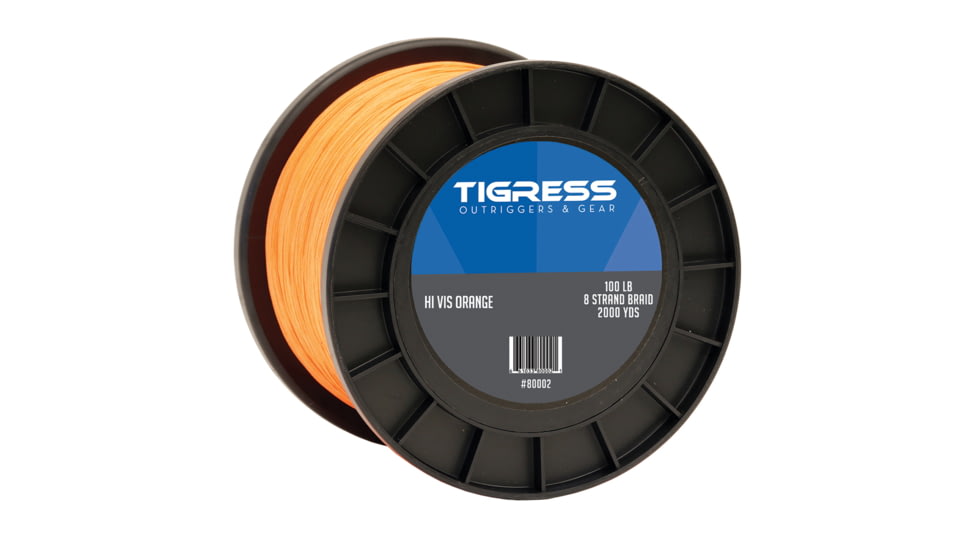 Tigress High-Visibility 100lb Kite Braid - Orange 70581