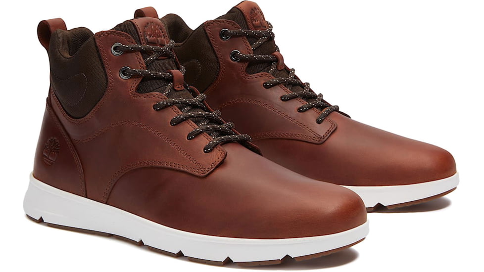 Timberland Parker Street Full Grain Mid Lace Up Sneakers - Mens, Rust, 8.5 US, TB0A6BXEEM6108500M